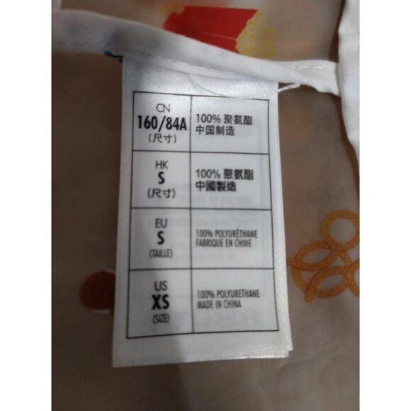 Disney XS Sheer Rain Jacket With Red Drawstring Hood & Snap Buttons Featuring Mi - Picture 5 of 8